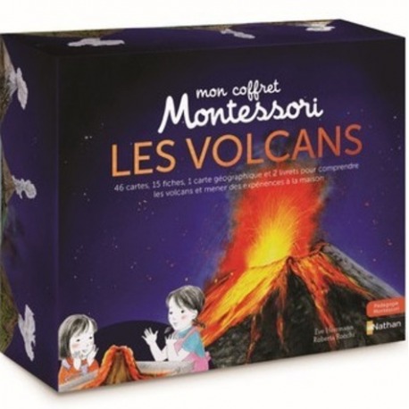 Les volcans - Avec 46 cartes- 15 fiches et 1 carte géographique - Album