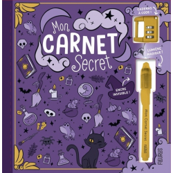 Mon carnet secret - Avec un cadenas à code et un stylo à encre invisible et lumière magique - Grand Format