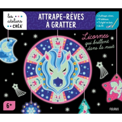 Attrape-rêves à gratter - Licornes qui brillent dans la nuit. - Album