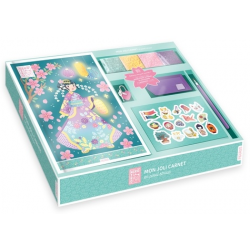 Mon joli carnet en pixel strass - Coffret avec 2000 pixel strass- 1 set d'application- 1 cadenas- 15 stickers et 1 carnet.