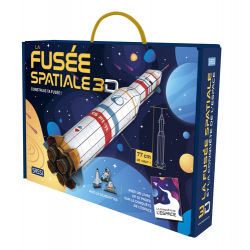 La fusée spatiale 3D - Construis ta fusée ! Avec 12 silhouettes et 1 livre