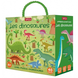 Les dinosaures - Avec 1 puzzle et 10 dinosaures