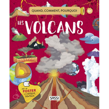 Les volcans - Avec 1 poster 50x70 cm - Album