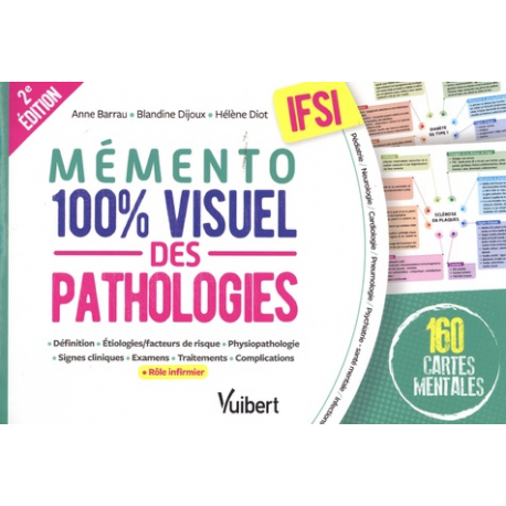 Mémento 100% visuel des pathologies IFSI - 160 cartes mentales - Grand Format