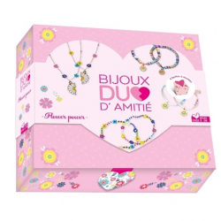 Bijoux duo d'amitié Flower power - coffret avec accessoires