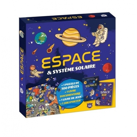 Coffret puzzle documentaire - Espace & Système solaire