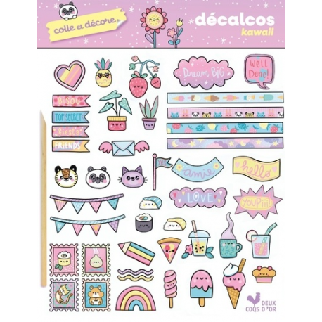 Décalcos Kawaii - Colle et décore - Grand Format