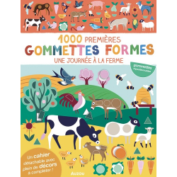 1000 premières gommettes formes - Une journée à la ferme - Album