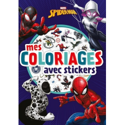 Mes coloriages avec stickers Spider-man - Album