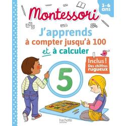 J'apprends à compter jusqu'à 100 et à calculer - Inclus ! Des chiffres rugueux - Grand Format