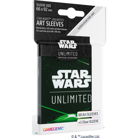 GG : SW Unlimited Art Sleeves : Card Back Green