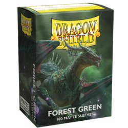 100x Dragon Shield MATTE - MTG 63.5x88 FOREST GREEN