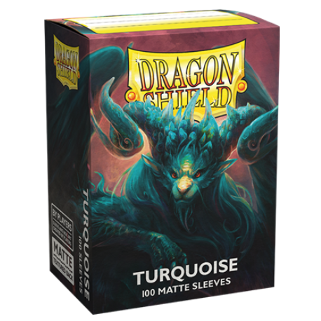 100x Dragon Shield MATTE - MTG 63.5x88 TURQUOISE