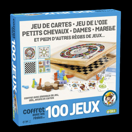 Coffret 100 jeux en bois