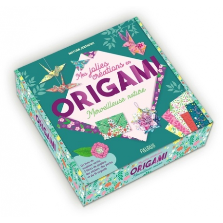 Mes jolies créations en origami - Merveilleuse nature. Avec 150 feuilles à origami- du fil argenté- des stickers et des perles